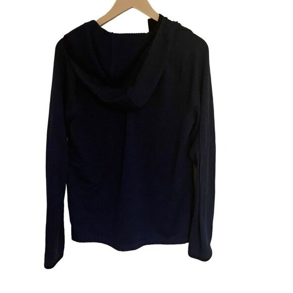 Old Navy medium active 3/4 zip hoodie blue women’s - Picture 4 of 7